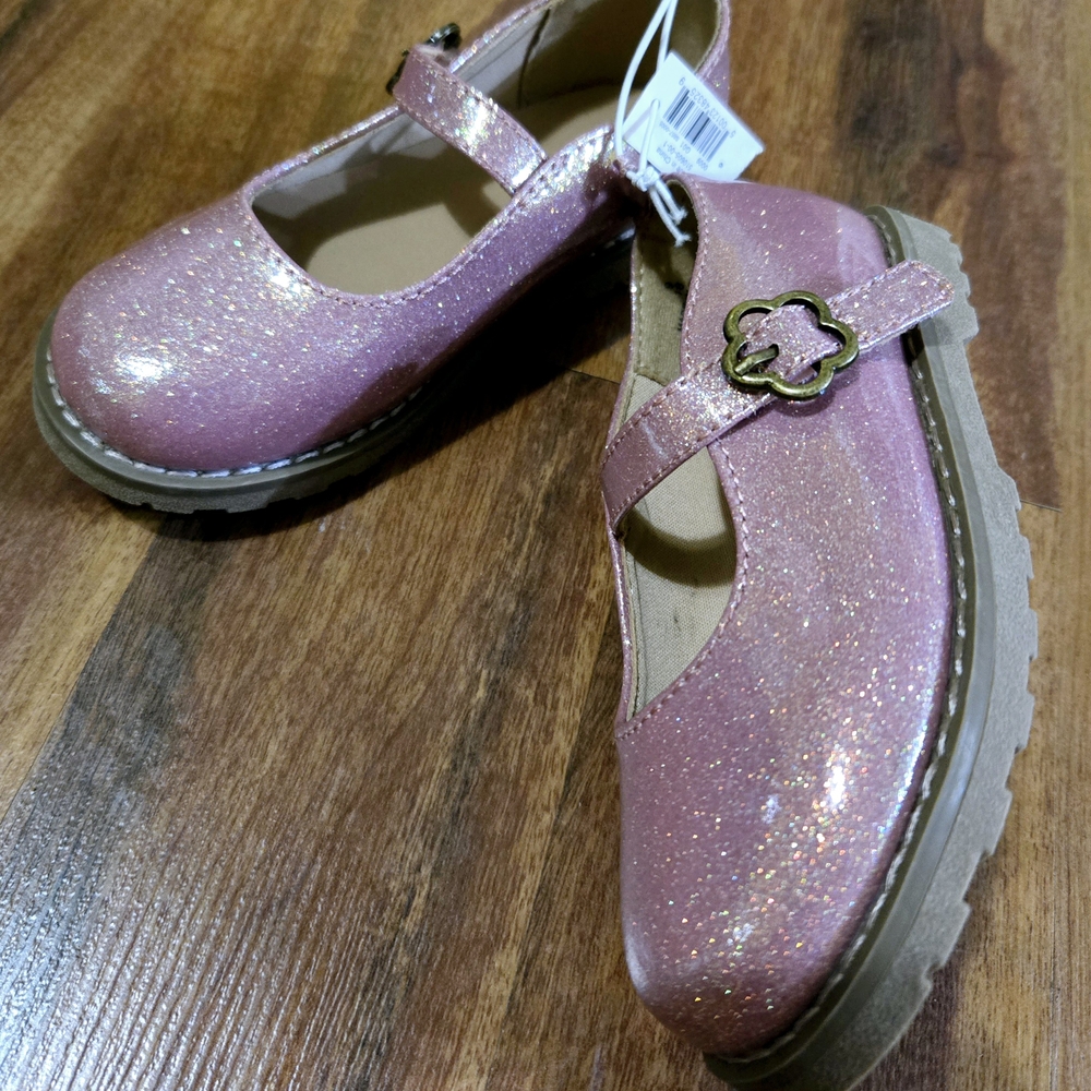 Old Navy Pink Glitter Kids Dress Shoes